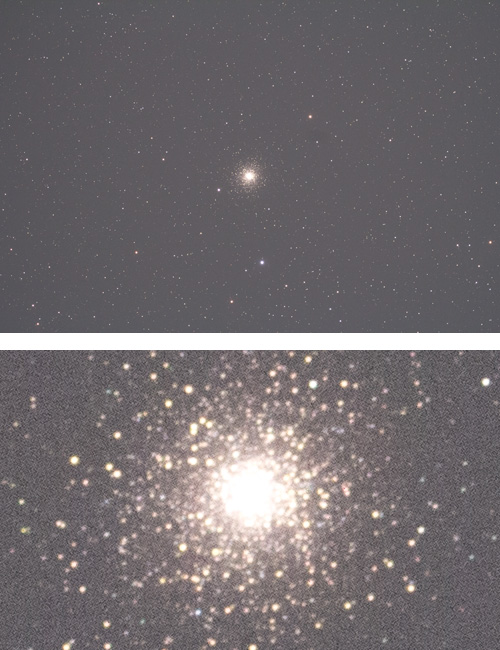 ED127直焦点で撮影した球状星団