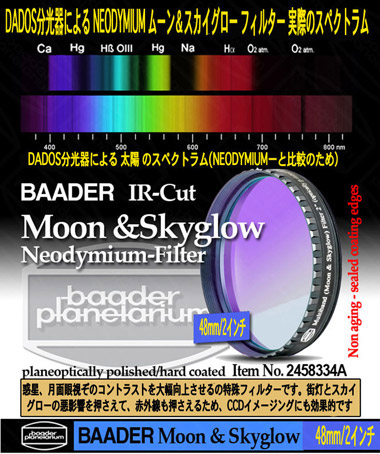 B369 NEODYMIUM ムーン＆スカイグローフィルター 48mm