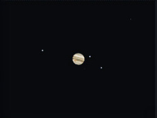 焦点距離2,000mmで撮影した木星の写り方