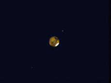 焦点距離4,000mmで撮影した火星の写り方