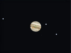 焦点距離4,000mmで撮影した木星の写り方