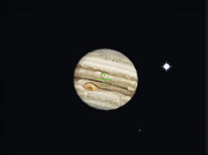 焦点距離8,000mmで撮影した木星の写り方