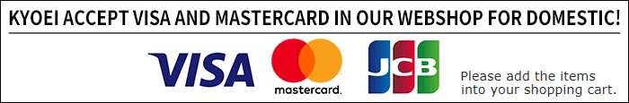 We accept Visa and MasterCard in our webshop. Please add the items into your shopping cart.