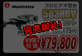 マンフロット 503HDV + スリック 924PRO 三脚セット