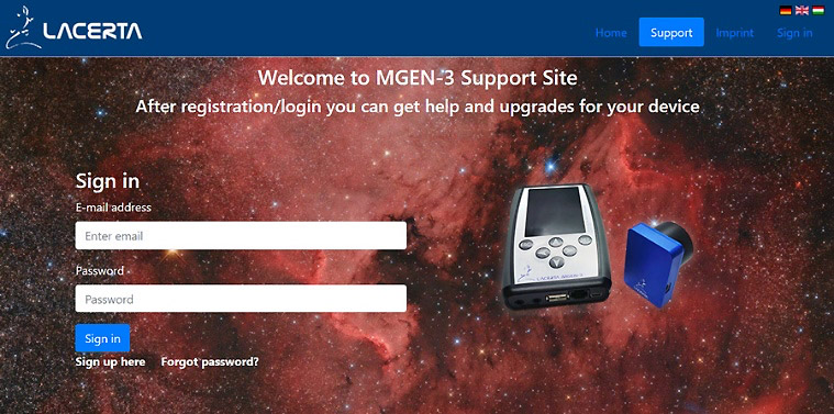 ラセルタMGEN3ファームウェアアップデート