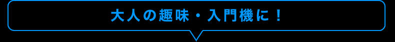 大人の趣味・入門機に！