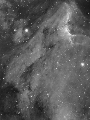 SXD赤道儀とED103Sで撮影したペリカン星雲