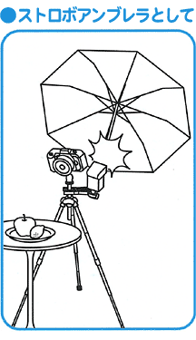 ●ストロボアンブレラとして